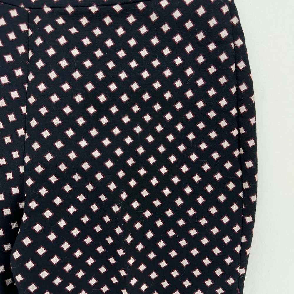 Kate Spade Diamond Cigarette Cropped Black Pants Women’s Size 6 - Picture 10 of 11